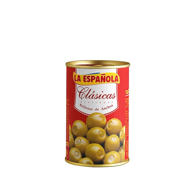 Rellenas de pasta de anchoa  Aceitunas Casimiro Riolobos