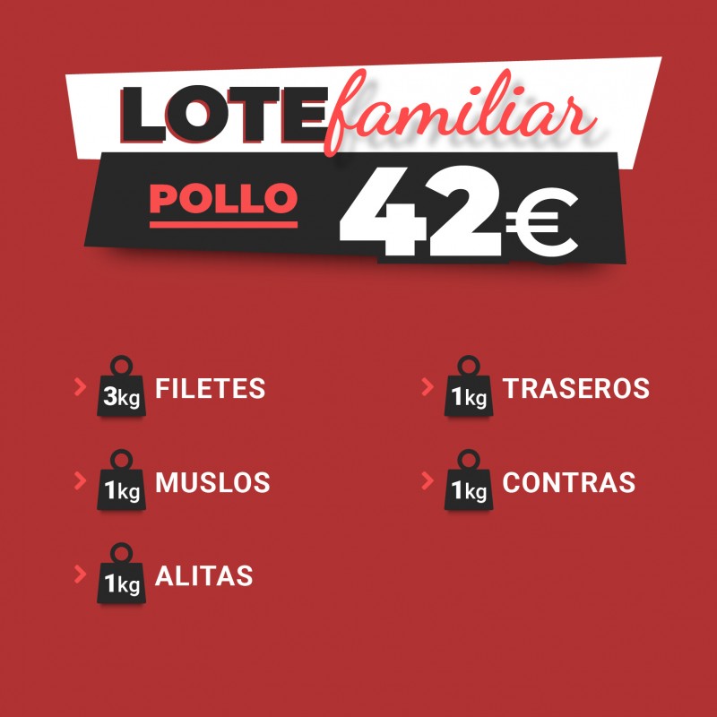 LOTE FAMILIAR DE POLLO (7...